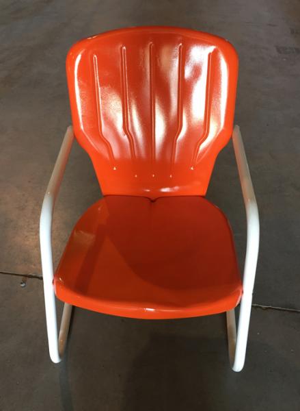 We gave this chair a new look with our powder coating services! 